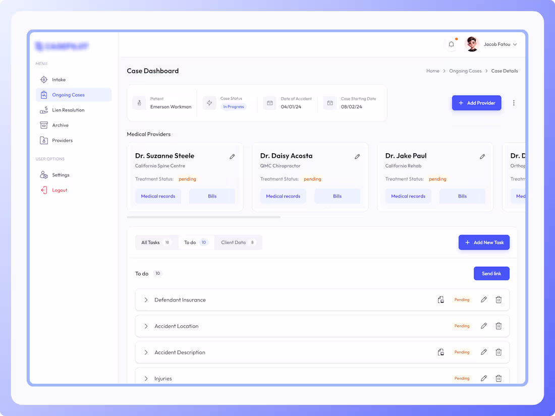 Cover image for AI-Powered Legal Medical Case Platform Development