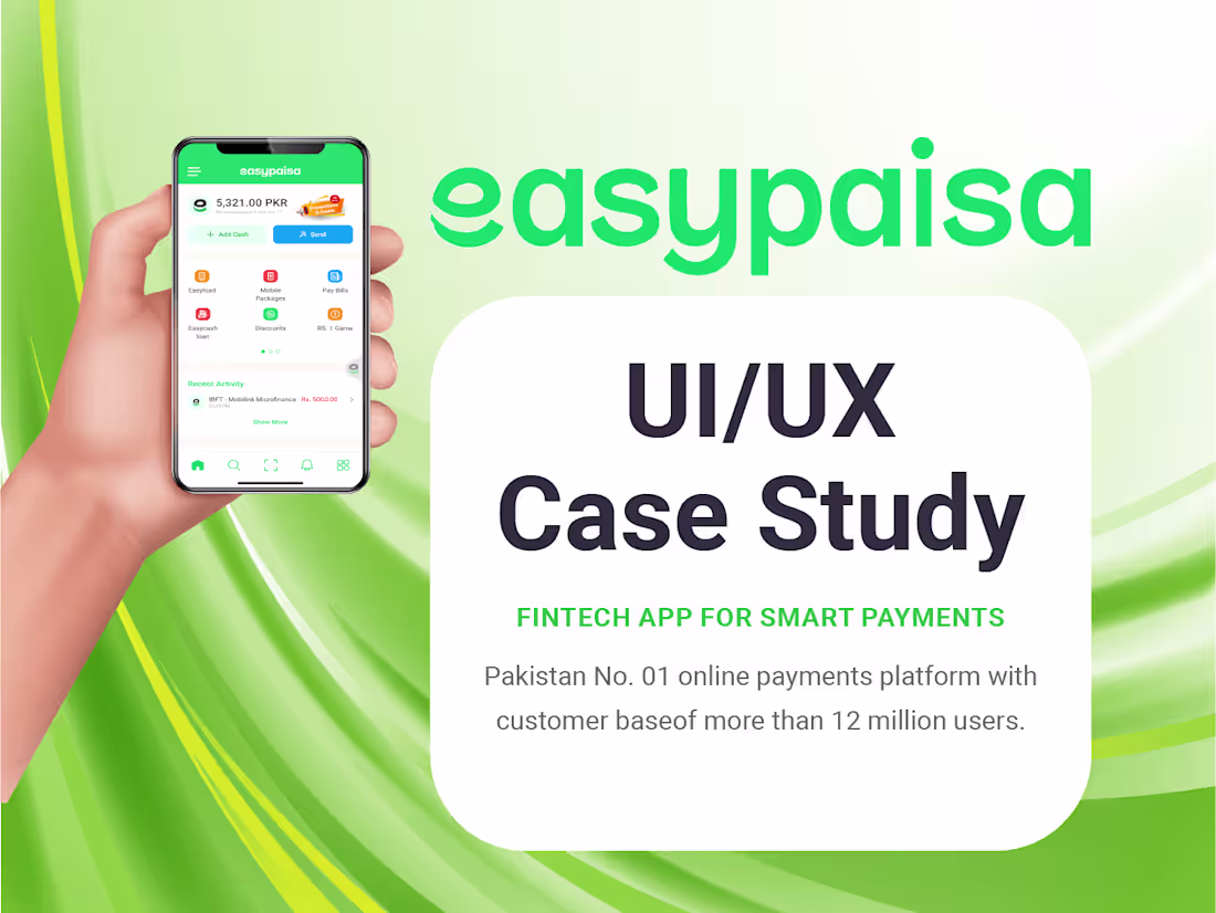 Cover image for Easypaisa App (Case Study)