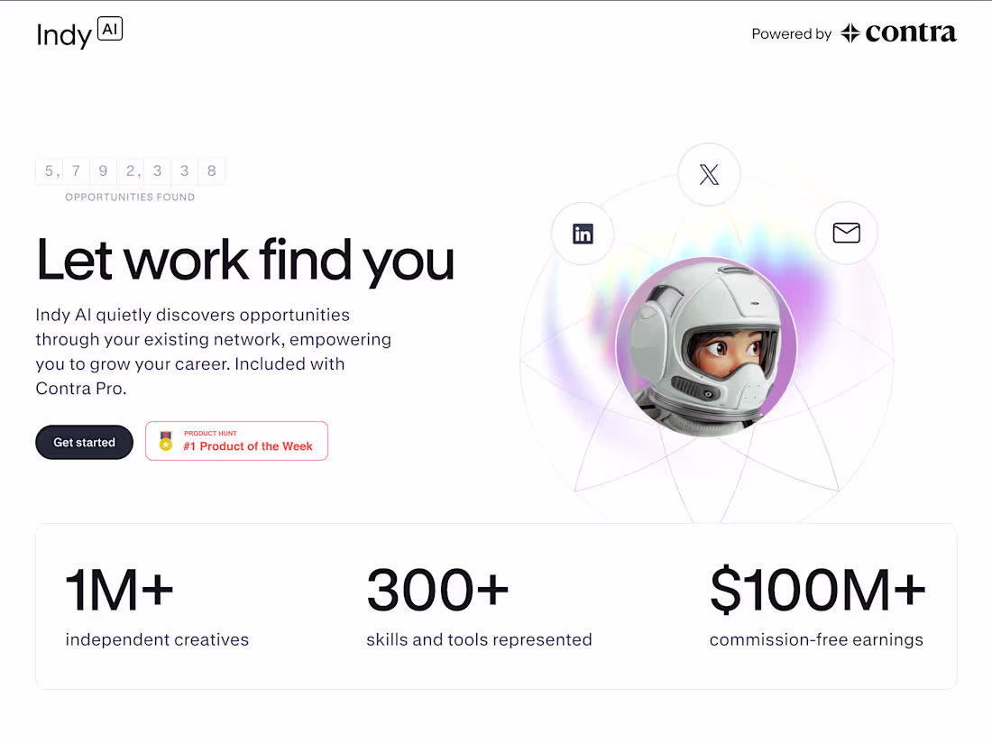 Cover image for Indy.ai Chrome Extension for Contra