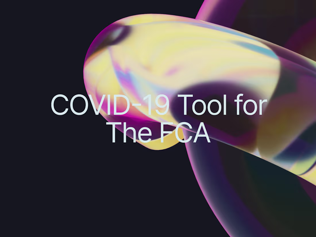 Cover image for COVID-19 Calculator Tool for the Financial Conduct Authority