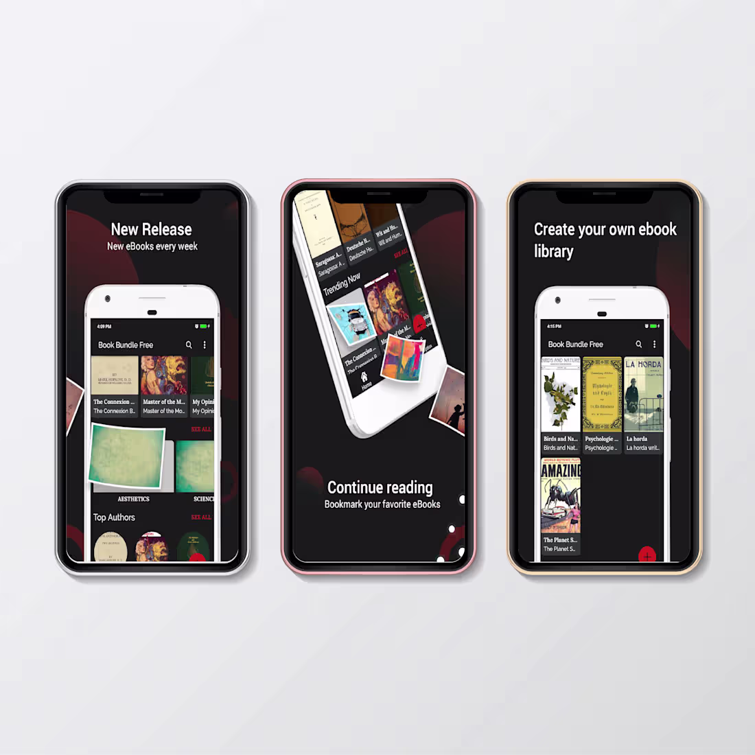 Cover image for E-Book Mobile App built with Android