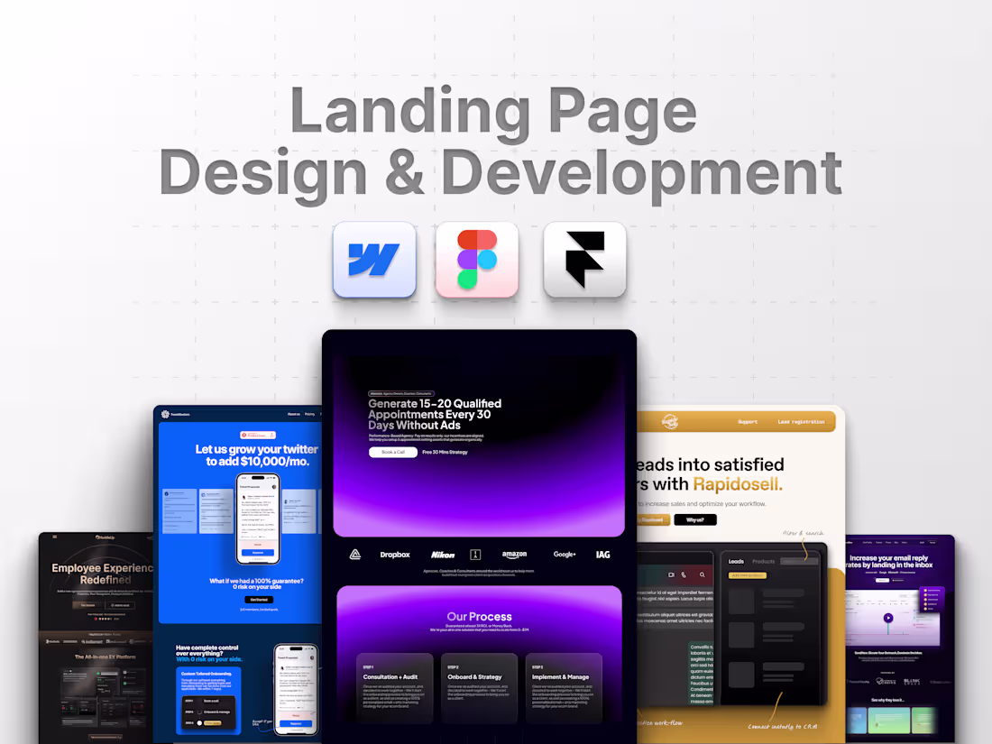 Cover image for Landing Page in Framer