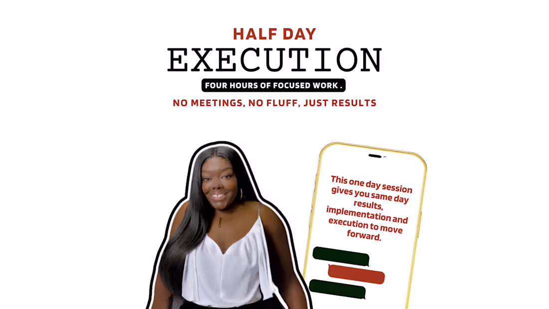 Cover image for Half Day | Hire me for a 4 Hour Shift | $650