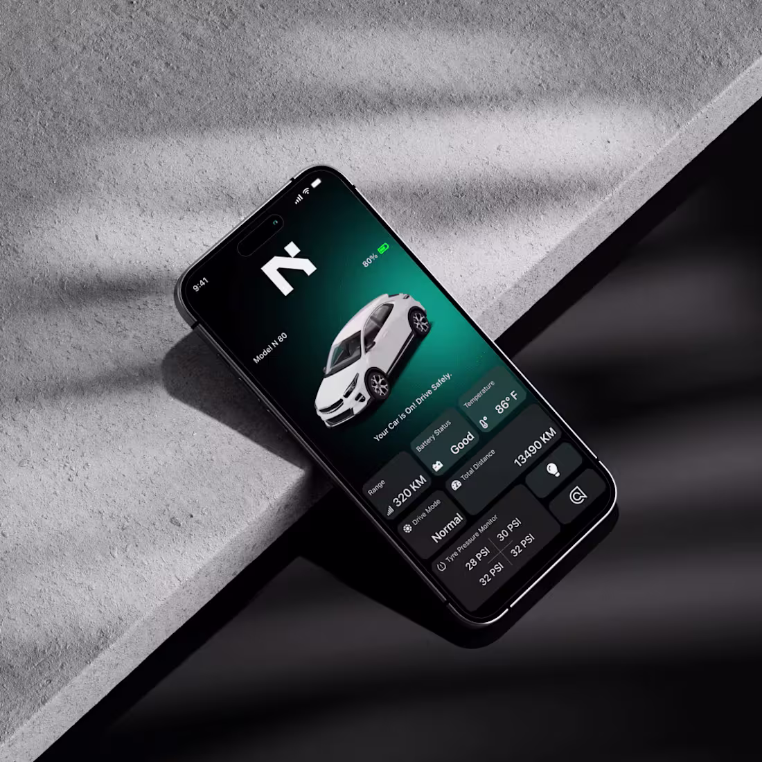 Cover image for EV Start Screen App UI Design