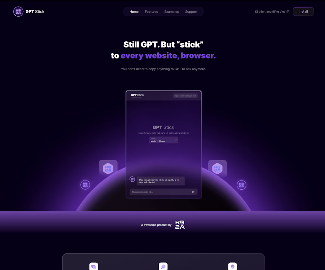 Cover image for GPTStick - Stick GPT to Every Website