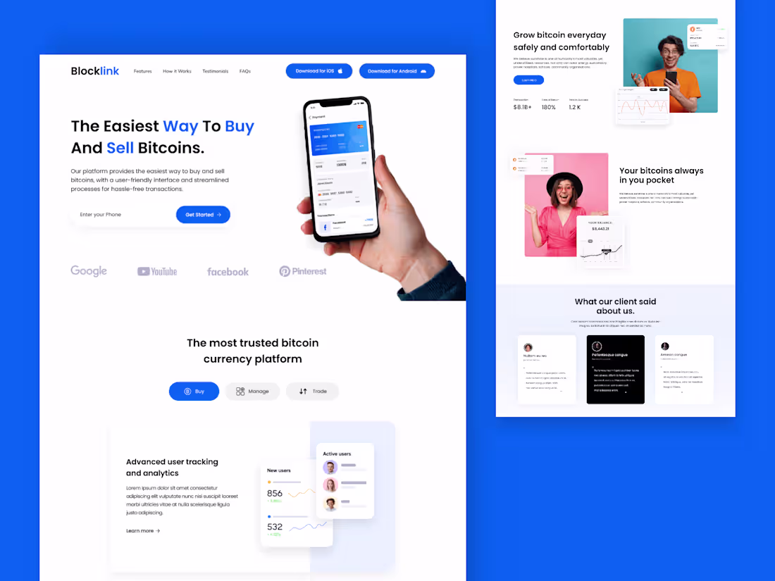 Cover image for BlockLink Crypto App