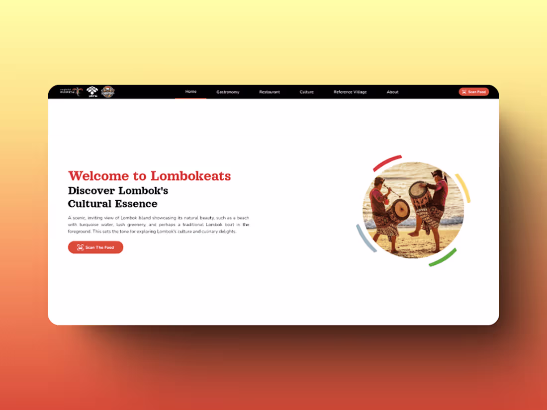 Cover image for Lombokeats AI Website culture for lombok