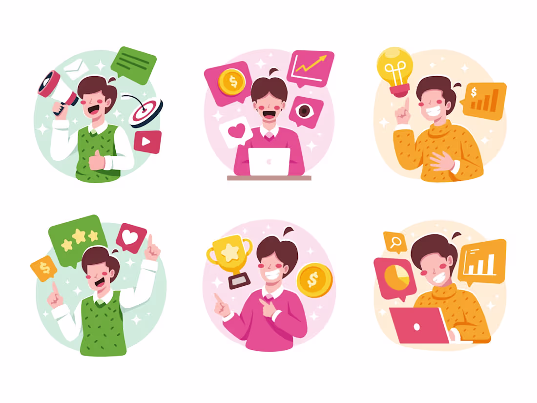 Cover image for Business and Marketing Illustration Set