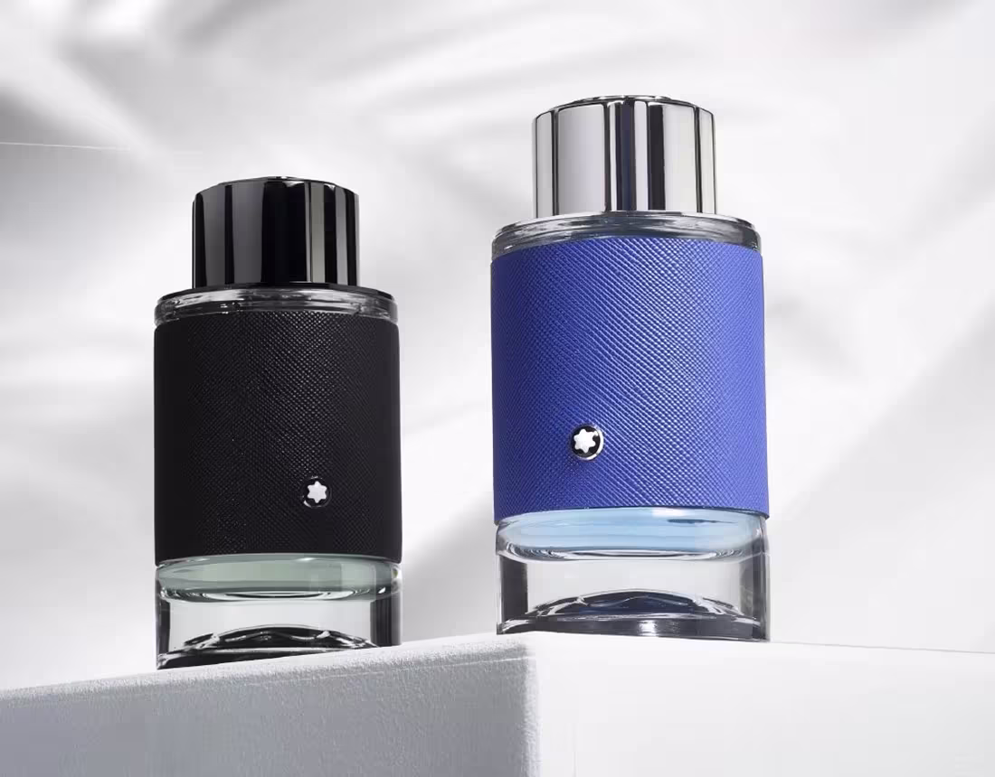Cover image for Montblanc Explorer fragrance bottles