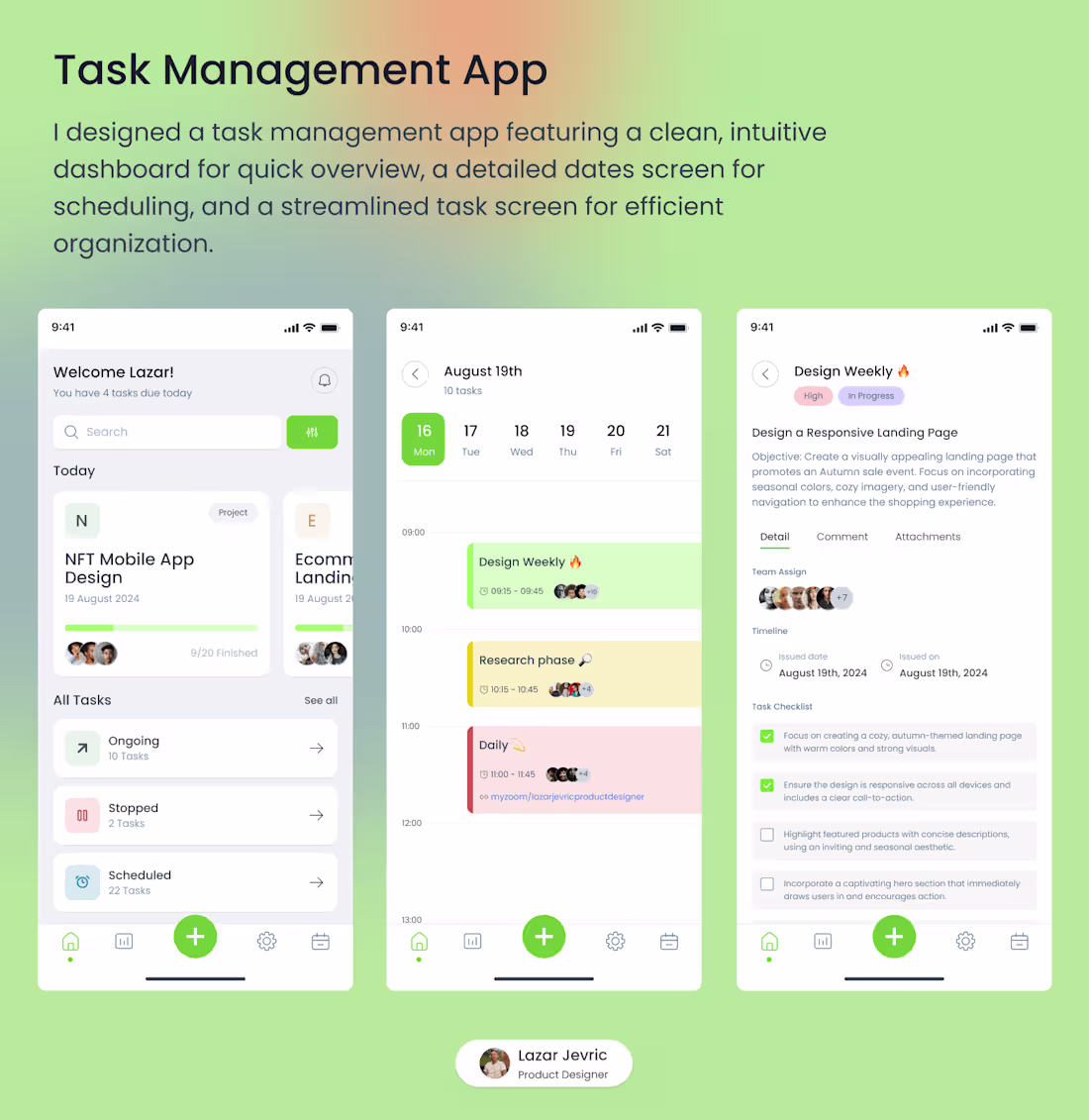Cover image for Task Management App Design