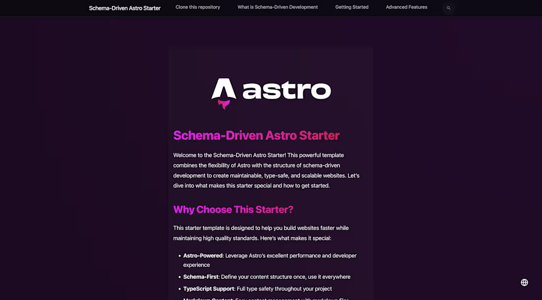 Cover image for Schema-Driven Astro Starter Kit Development