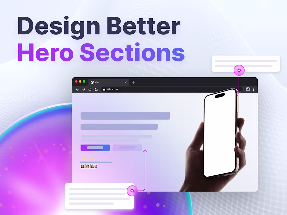 Cover image for Design better hero sections