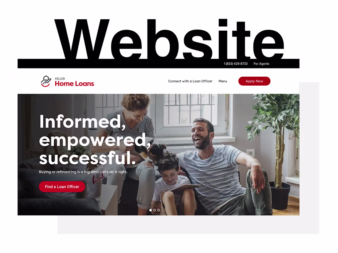 Cover image for Keller Home Loans website :: Behance