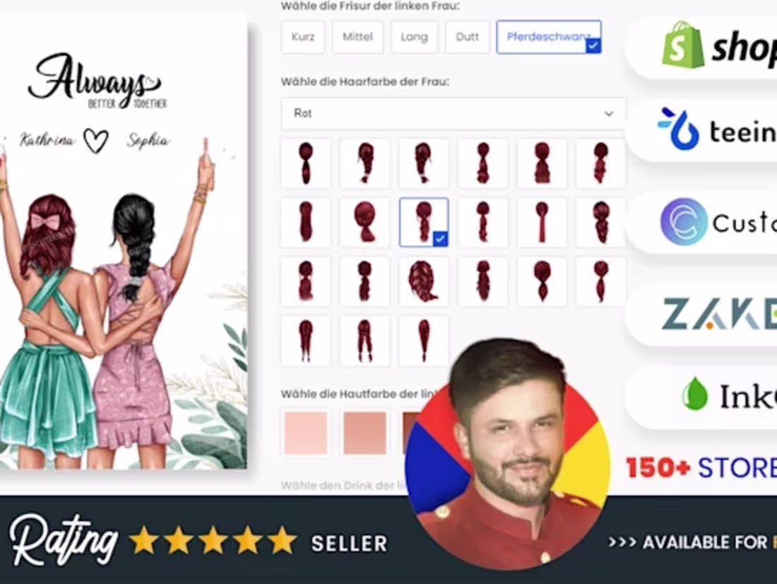 Cover image for I will setup teeinblue product personalisation