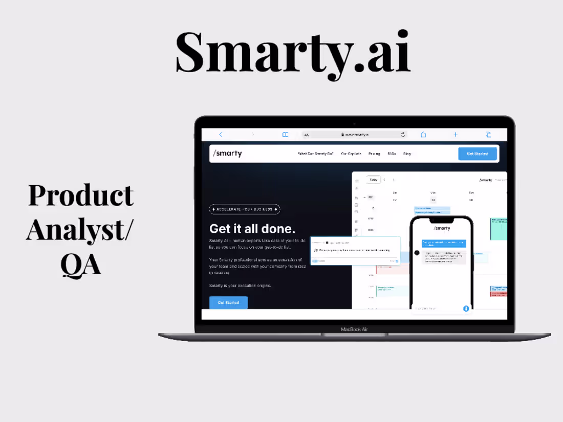 Cover image for Smarty.ai | Product Analyst/QA