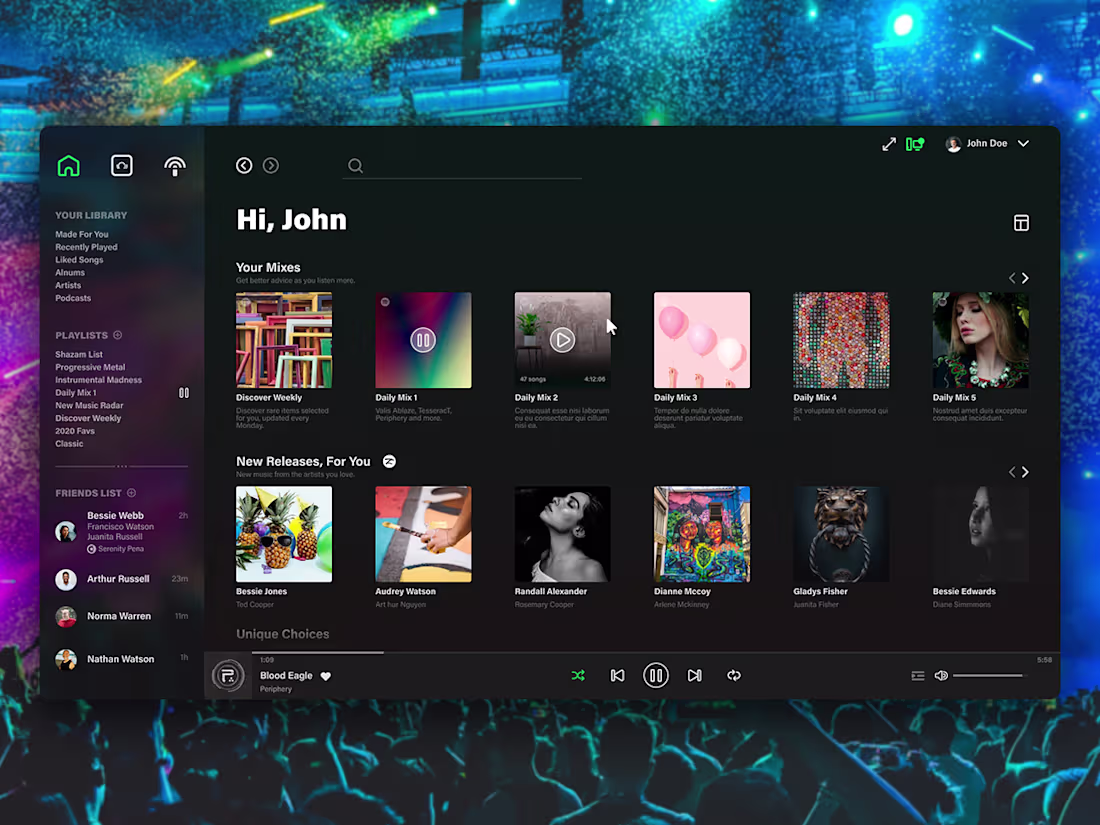 Cover image for Spotify Concept Design