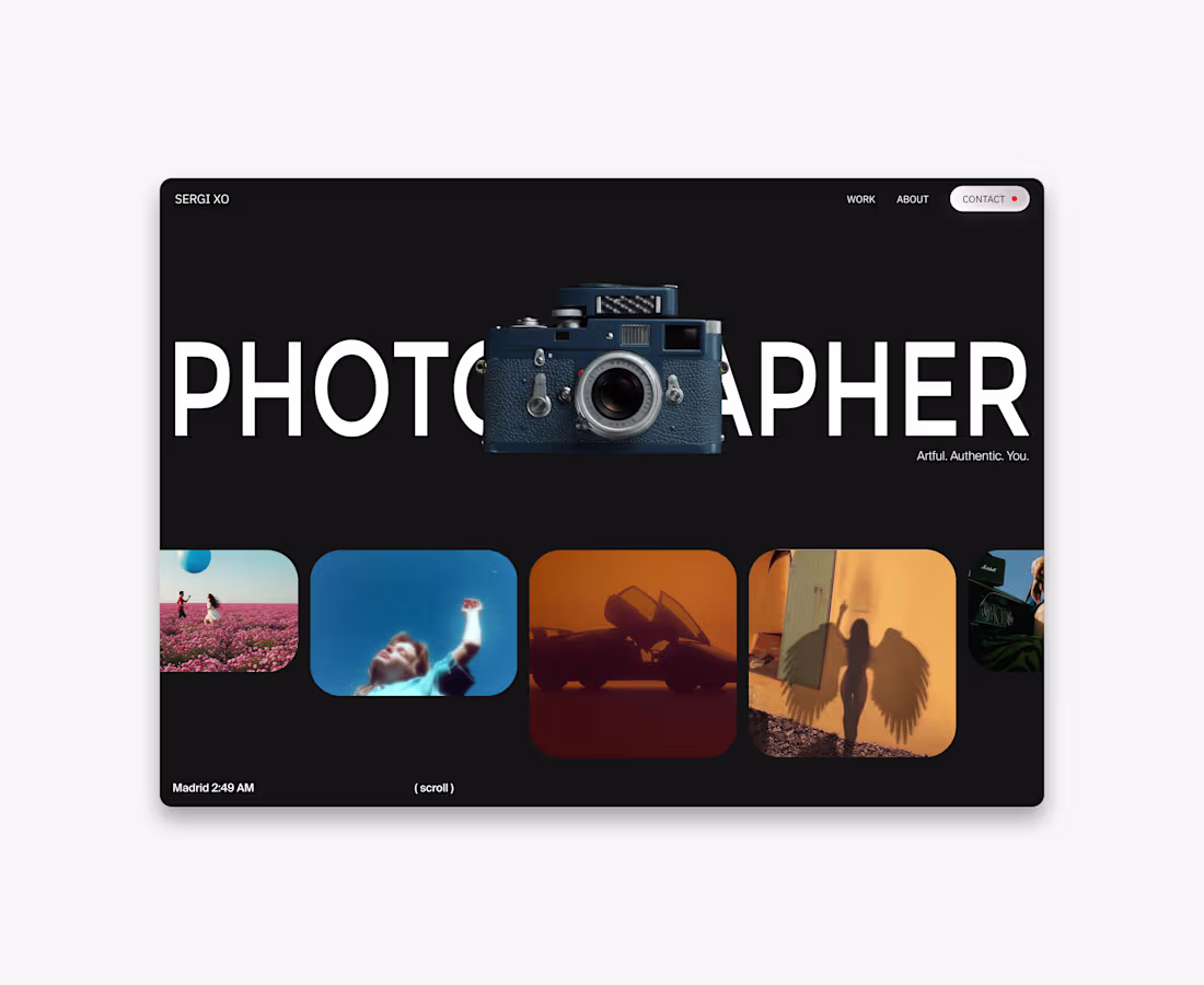 Cover image for WEBSITE PORTOFLIO - PHOTOGRAPHER