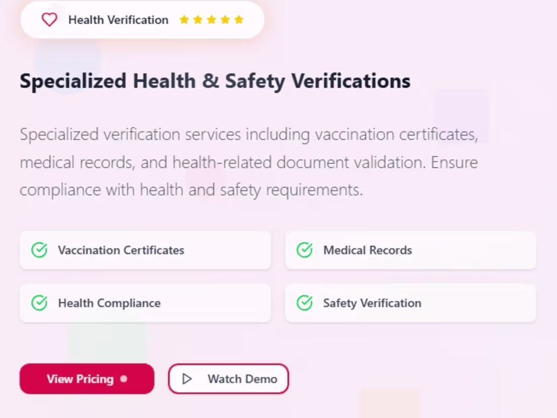 Cover image for Background Verification Platform Development