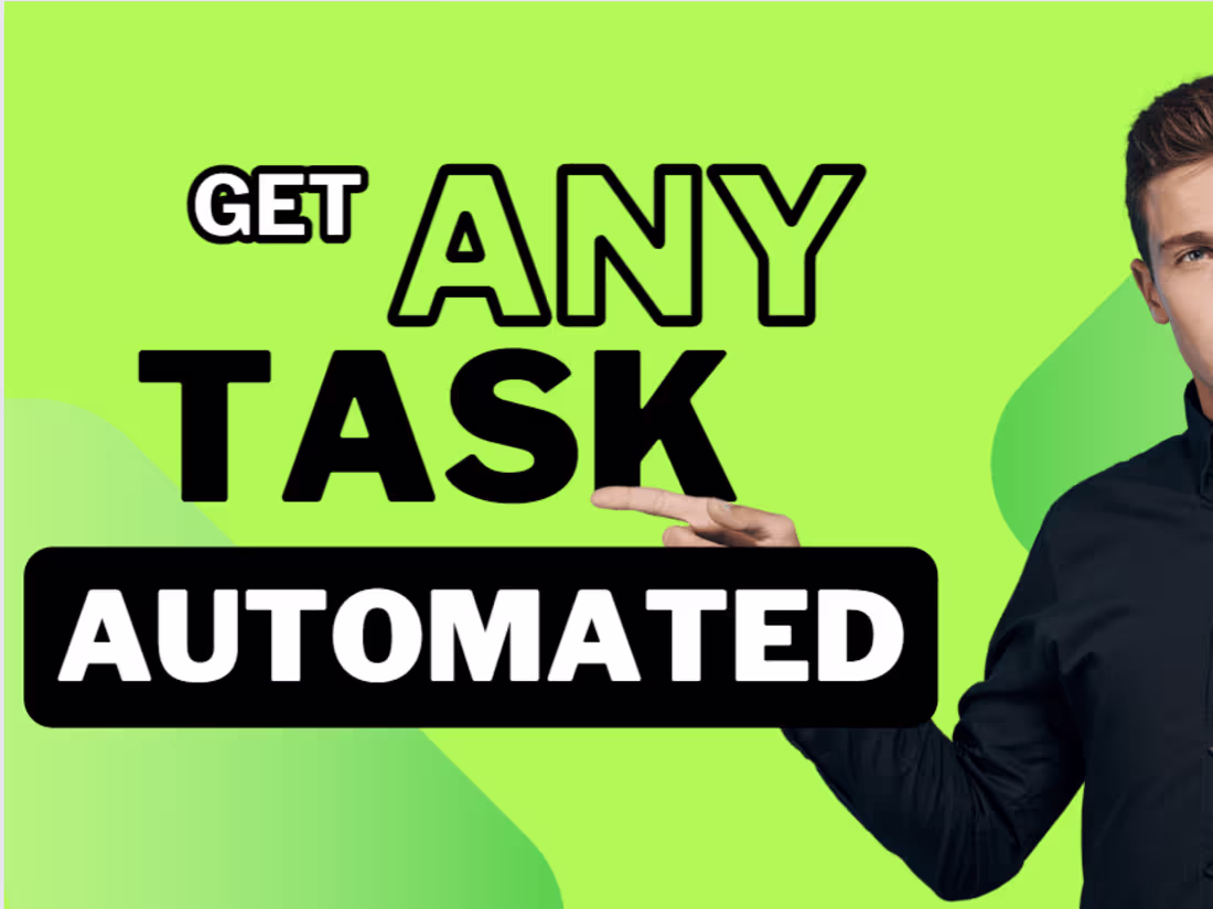 Cover image for Automation of Any Required Task