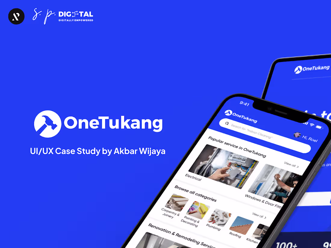Cover image for OneTukang: A Platform Bridging Homeowners and Local Worker