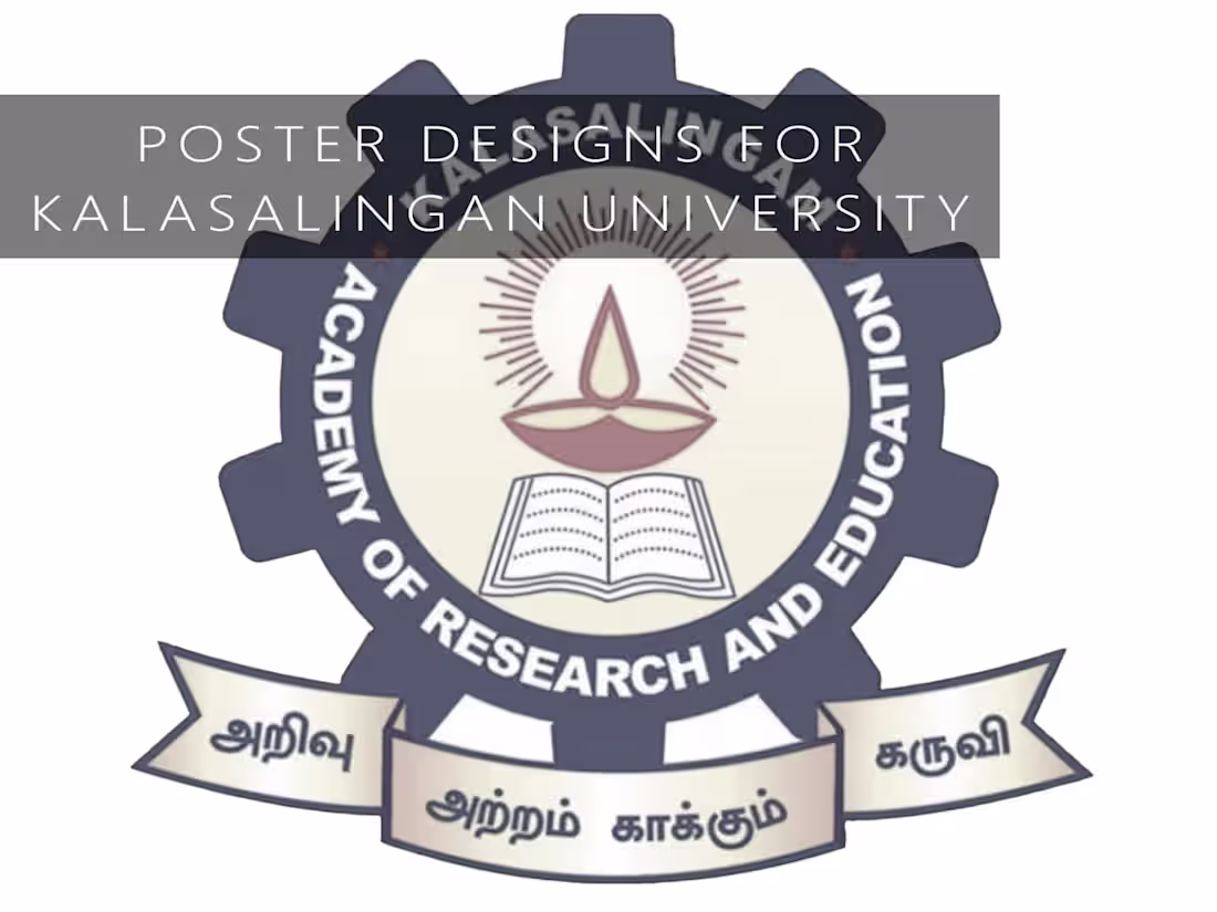 Cover image for Poster Designs for Kalasalingam University
