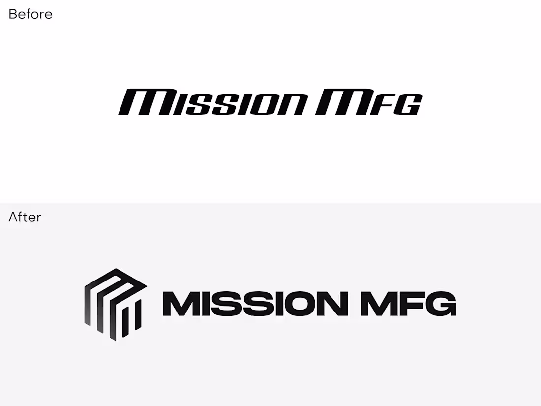 Cover image for Rebrand + Logo Design for Mission MFG