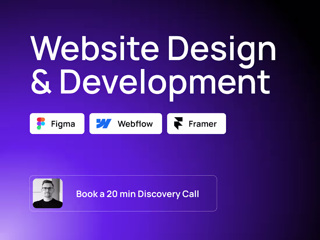 Cover image for Website Design & Development (Webflow or Framer)