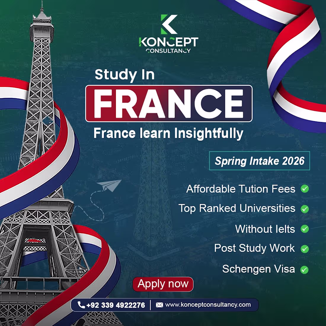 Cover image for A modern design concept created for a study abroad campaign....