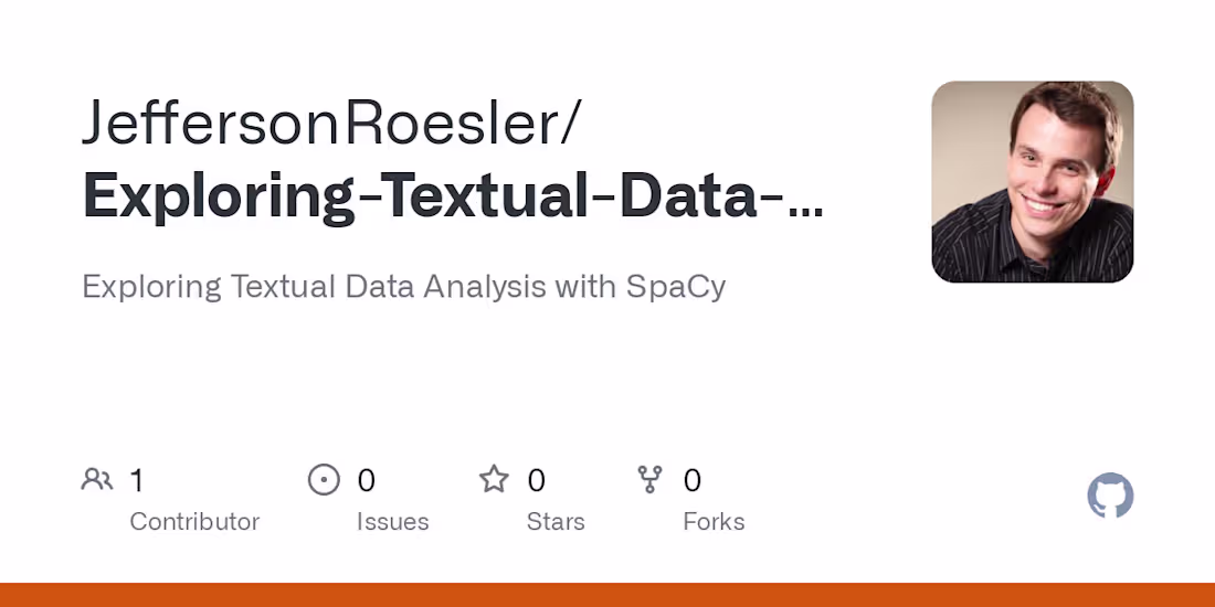 Cover image for Exploring Textual Data Analysis using SpaCy