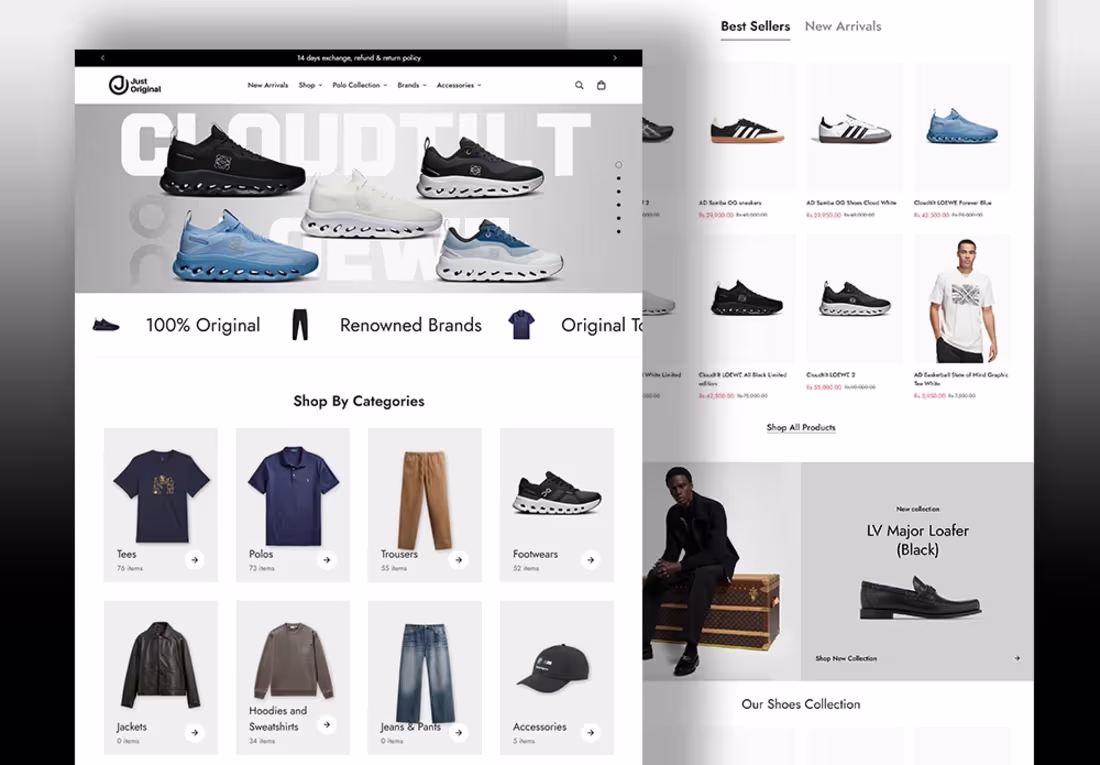 Cover image for Shopify Custom Theme described by client, thought to post it...