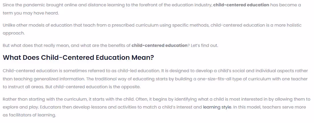 Cover image for SEO Blog Post For Early Education 📖