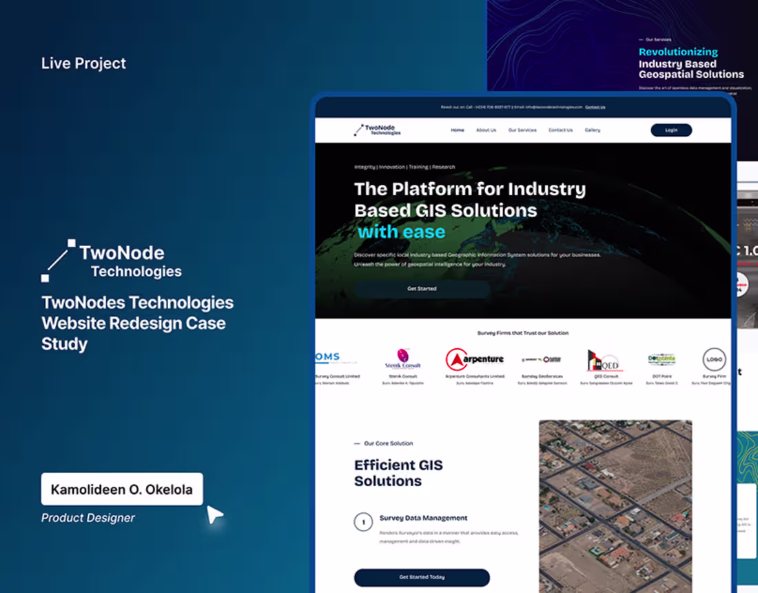 Cover image for TwoNodes Technologies Website Redesign