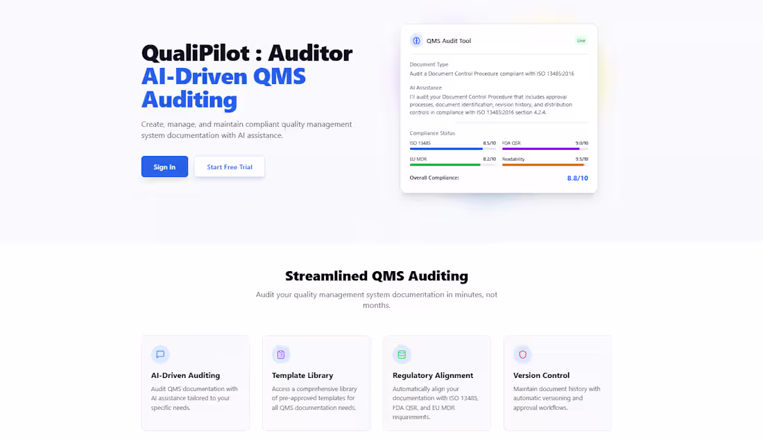 Cover image for QualiPilot: Auditor