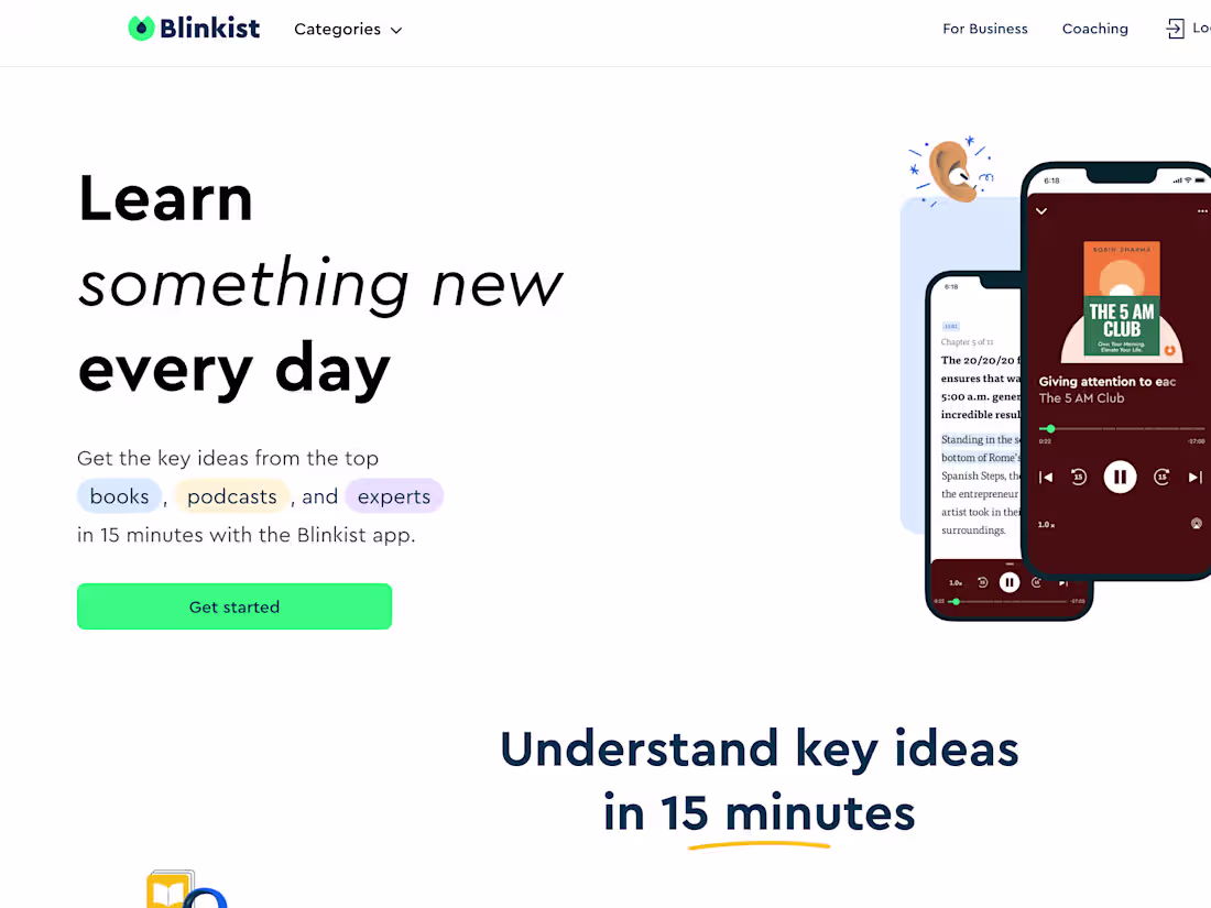 Cover image for Blinkist