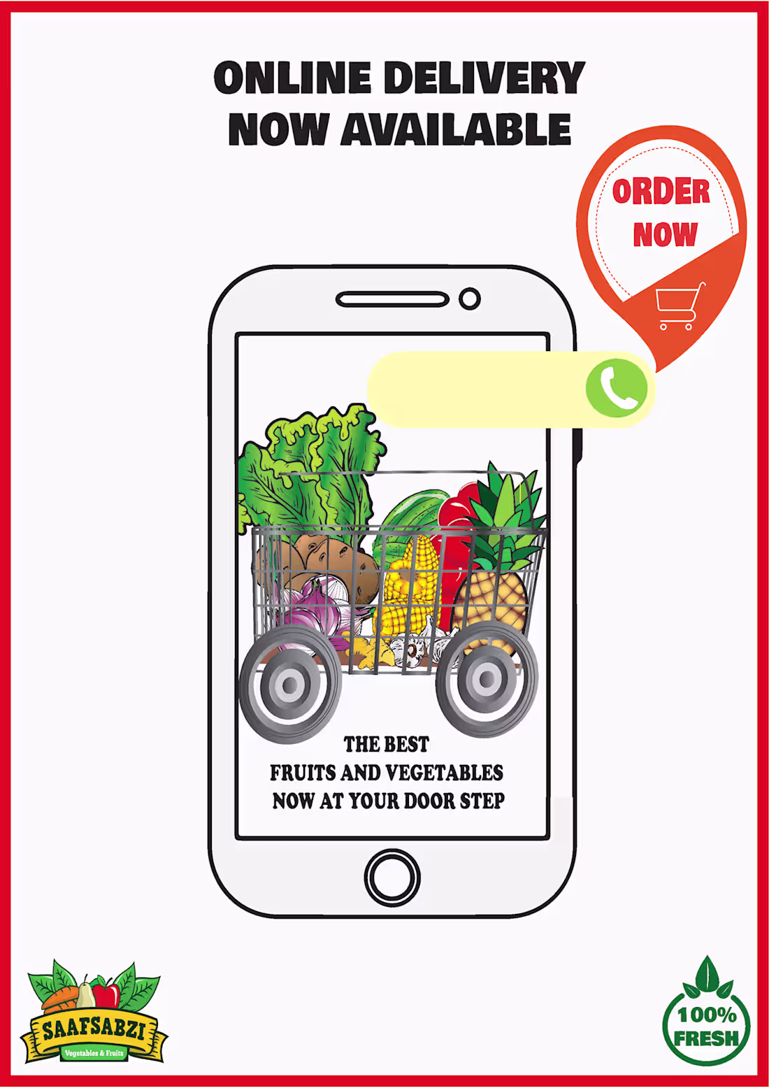 Cover image for FLYER DESIGNS  FOR SAAF SABZI