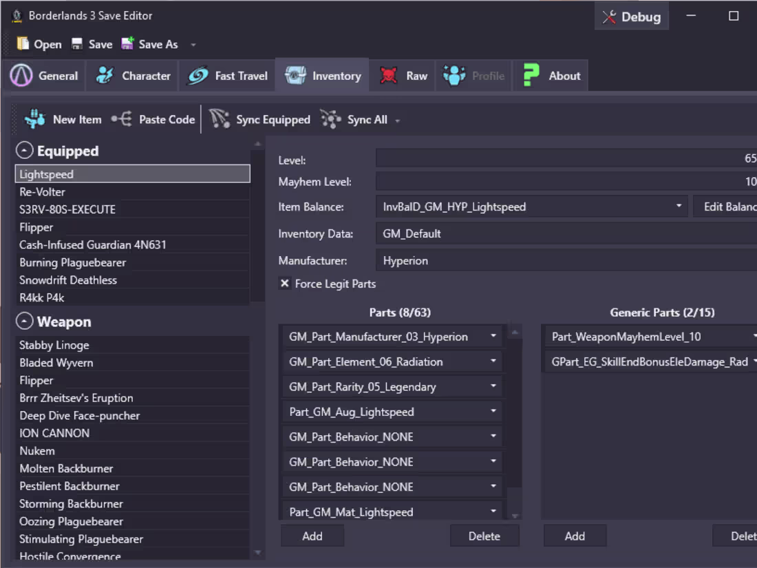 Cover image for Borderlands 3 Save Editor