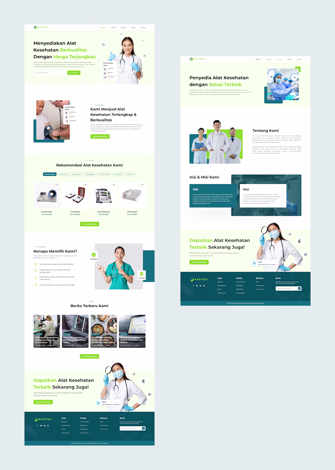 Cover image for Rastika - A Medical Devices Website