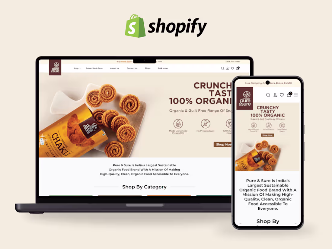 Cover image for https://pureandsure.in/