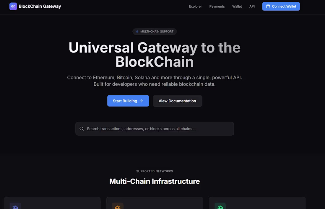 Cover image for BlockChain Gateway (https://blockchain-gateway.created.app)