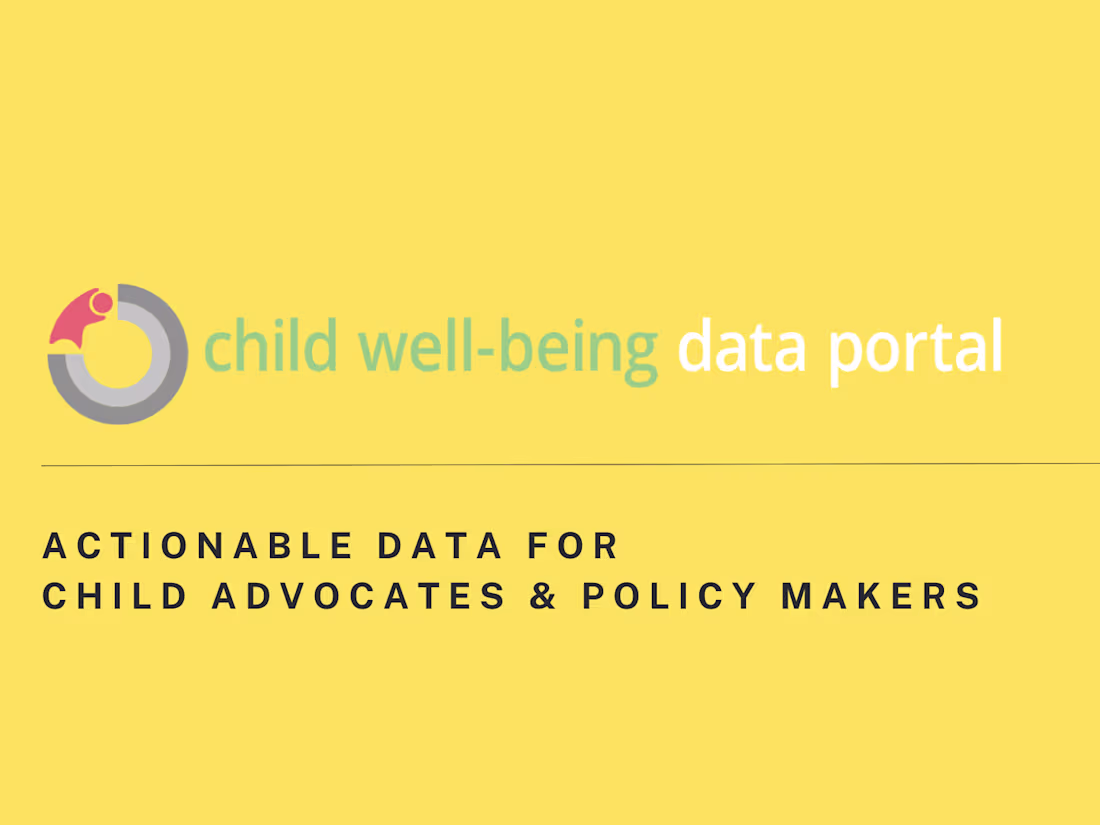 Cover image for The Child Well-Being Data Portal