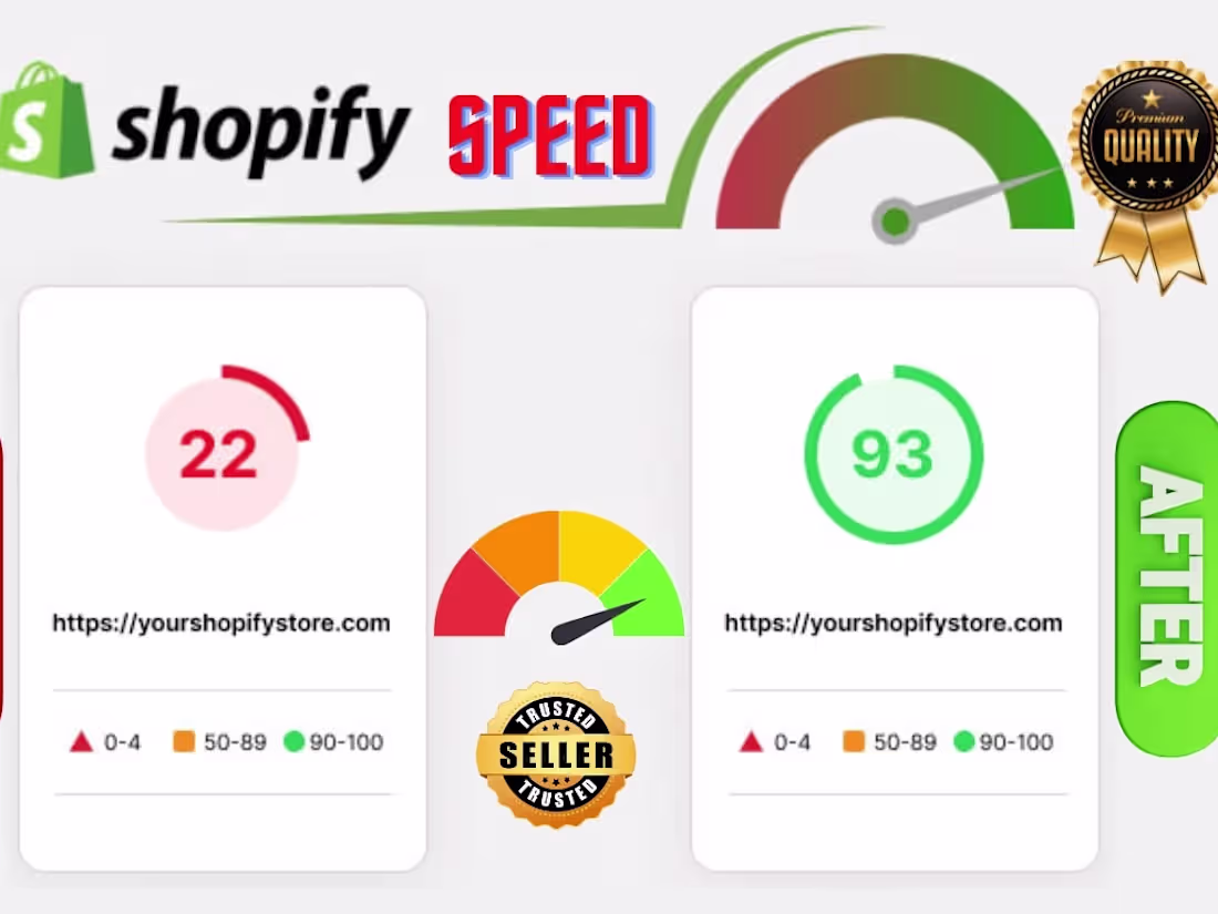 Cover image for I will do shopify speed optimization and increase store speed