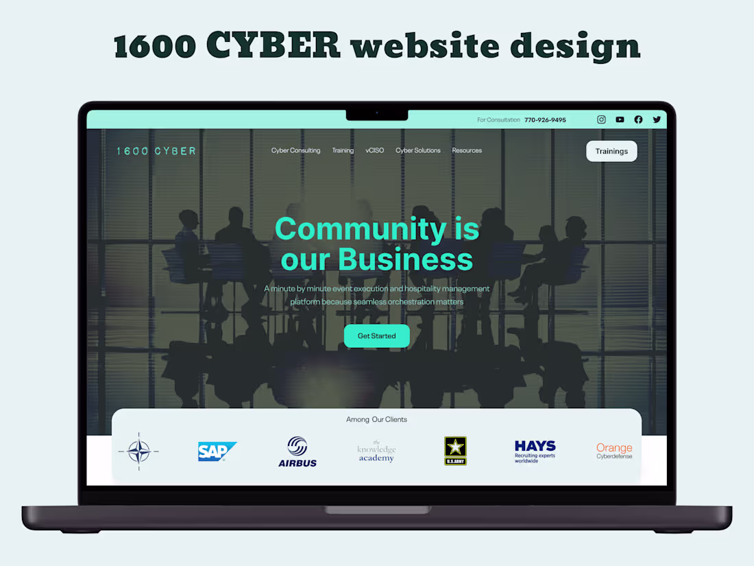 Cover image for Cyber Consulting Website