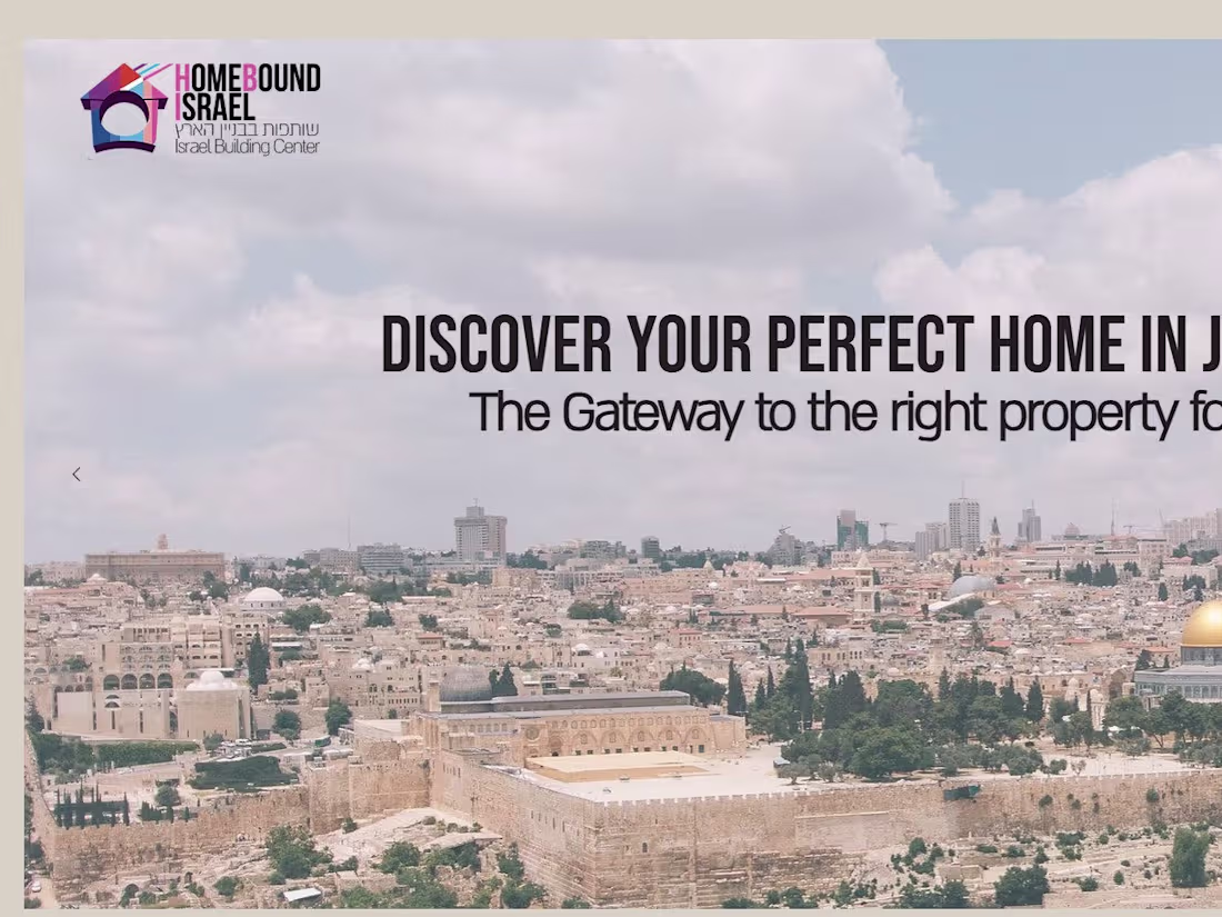 Cover image for Real Estate Website for Homebound Israel