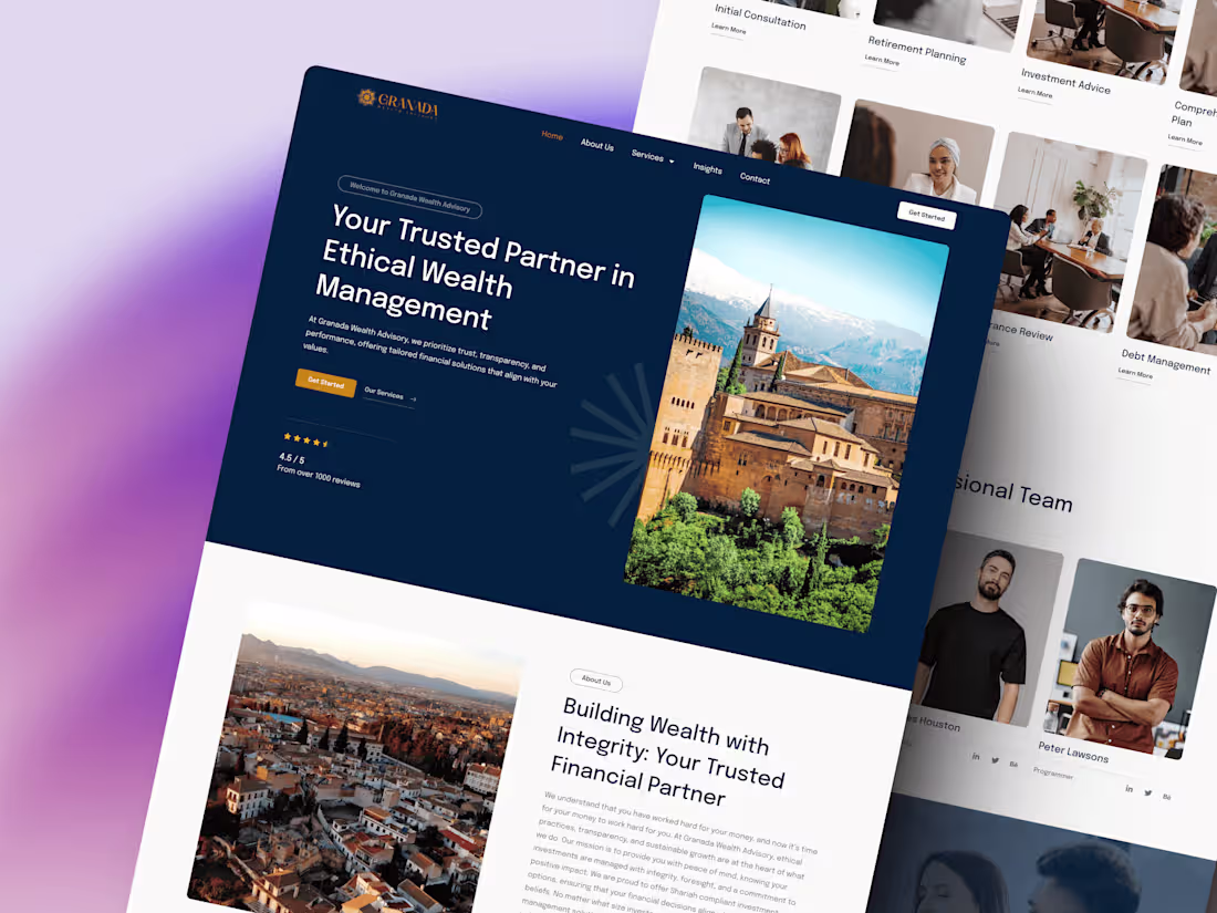 Cover image for Granada Wealth Advisory website design
