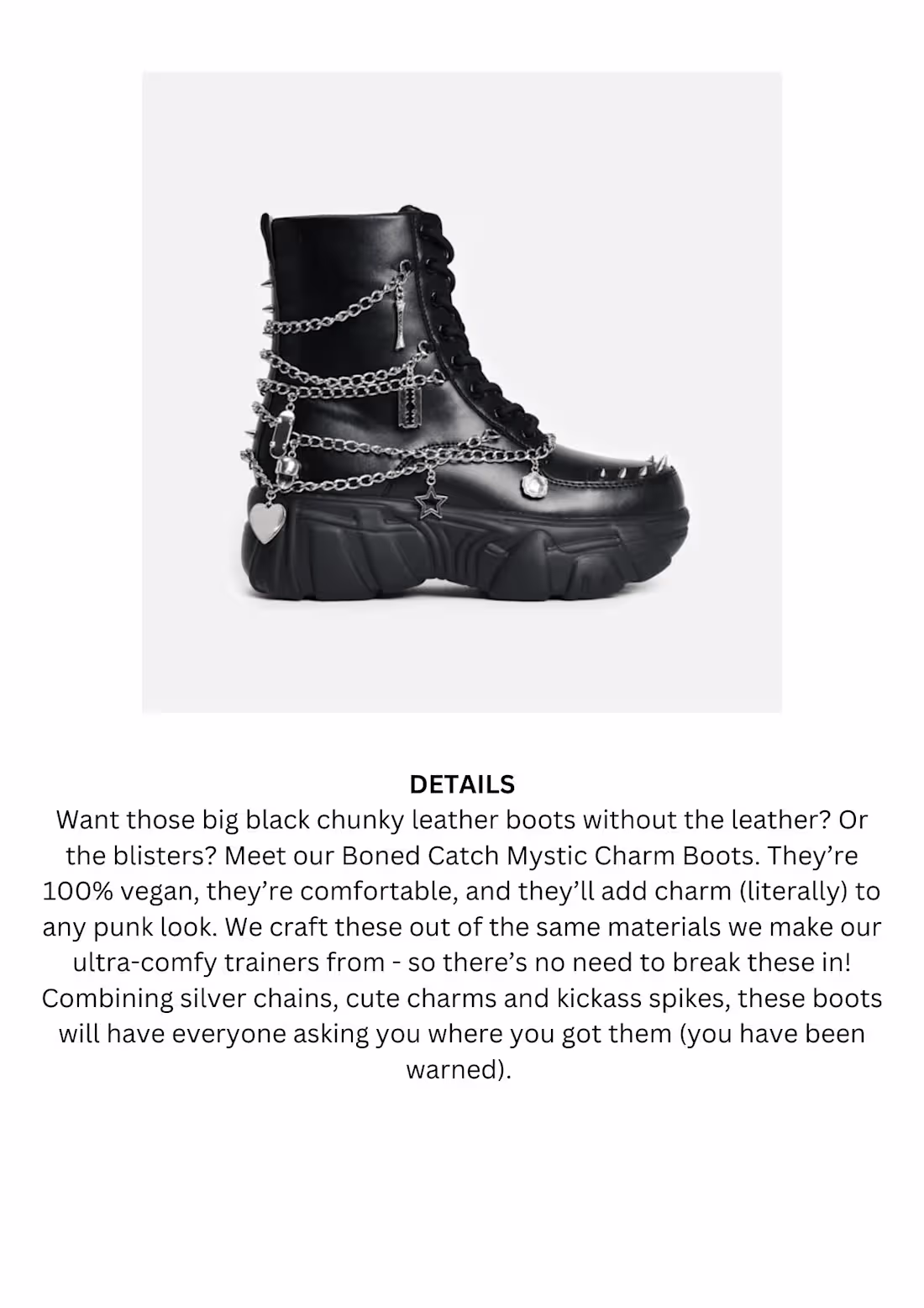 Cover image for Spec Work - Koi Footwear Product Description