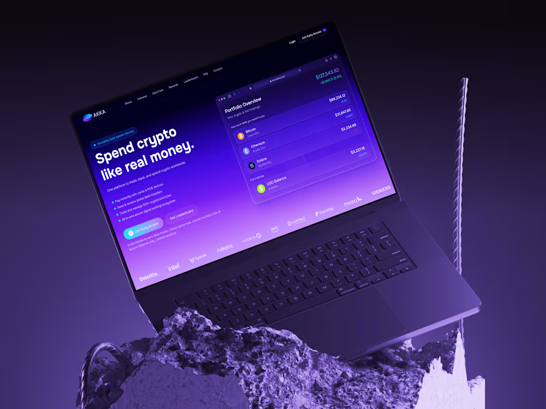 Cover image for AI-AKKa Crypto Landing Page Design