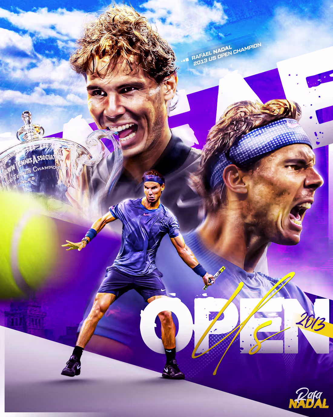 Cover image for Rafa Nadal - US Open