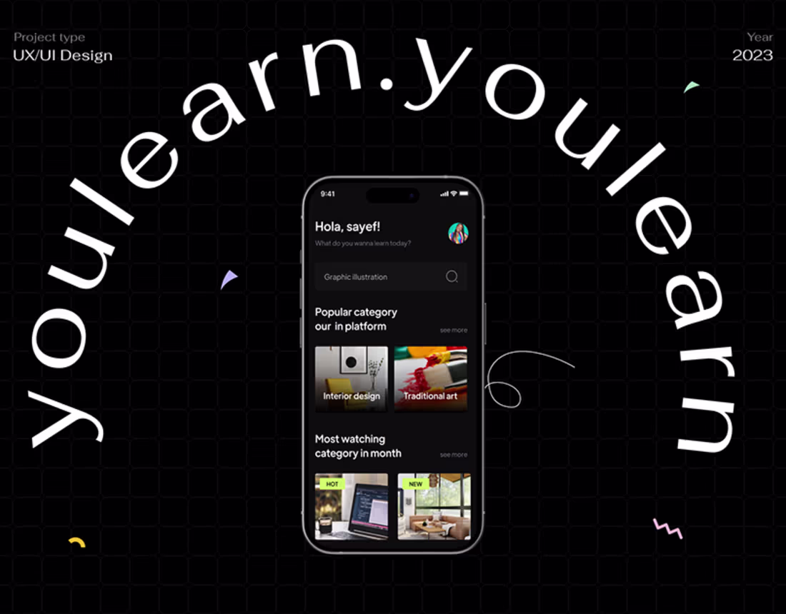 Cover image for E-learning Mobile App | UX/UI Casestudy on Behance