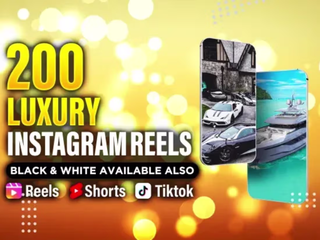 Cover image for I will create luxury videos reels you-tube shorts