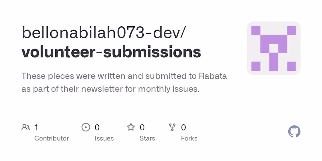 Cover image for Volunteer Submission